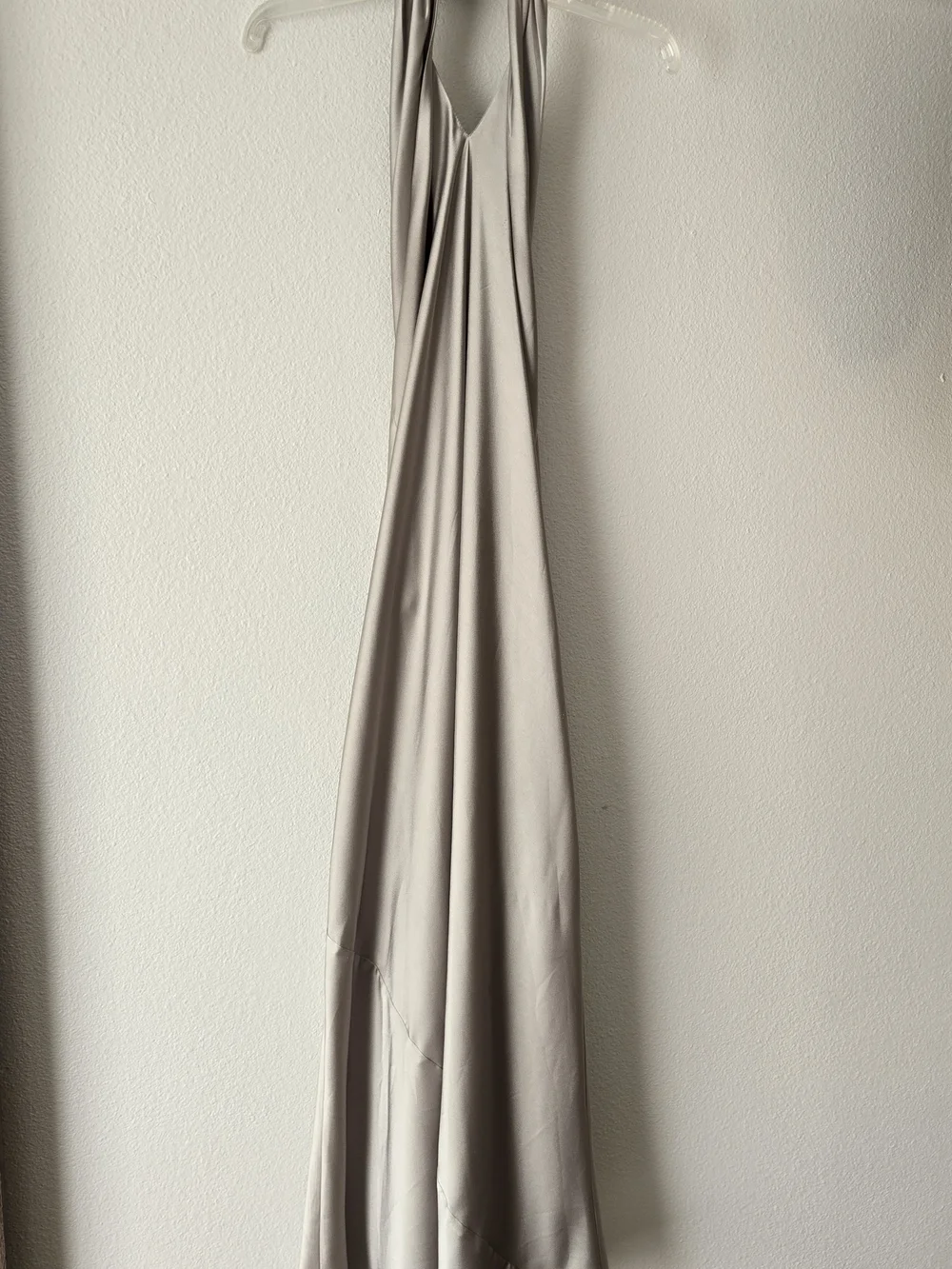 Show Me Your MuMu - Jasmine Halter Maxi Dress Moss Green Luxe Satin Women's - Picture 15 of 16